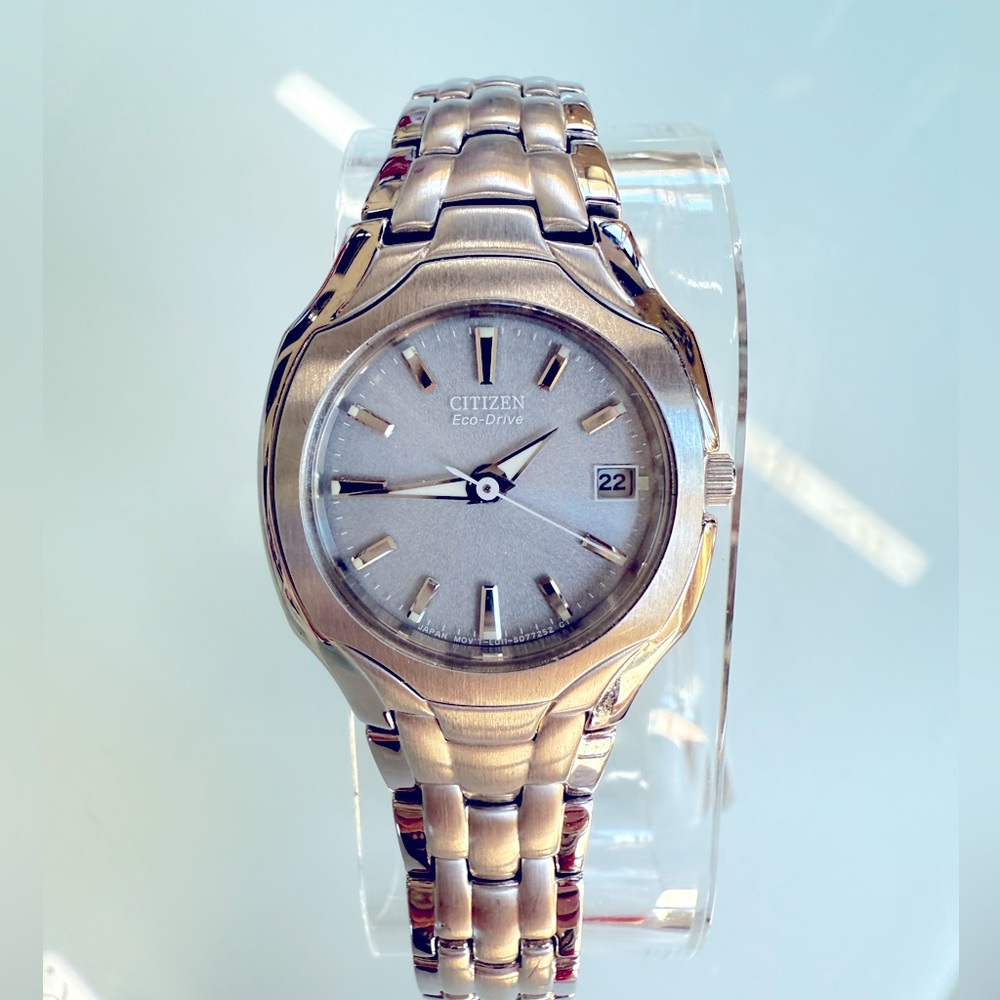 Women's Silver Citizen Eco-Drive Stainless Steel Watch